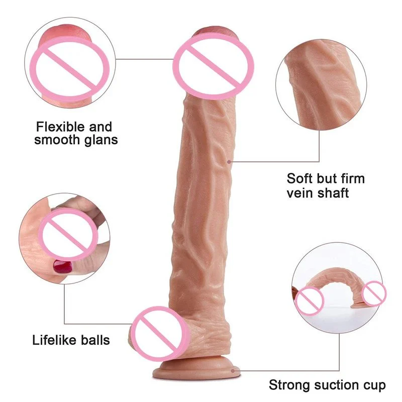 10 Inch Dildo With Suction Cup Penis Vagina Simulation Female Masturbation Huge Realistic Dildos for Women