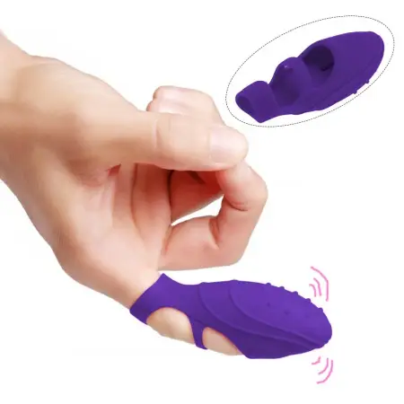 Finger Sleeve Vibrating Bullet Adult G Spot Massager Sex Toys Finger Vibrator Women