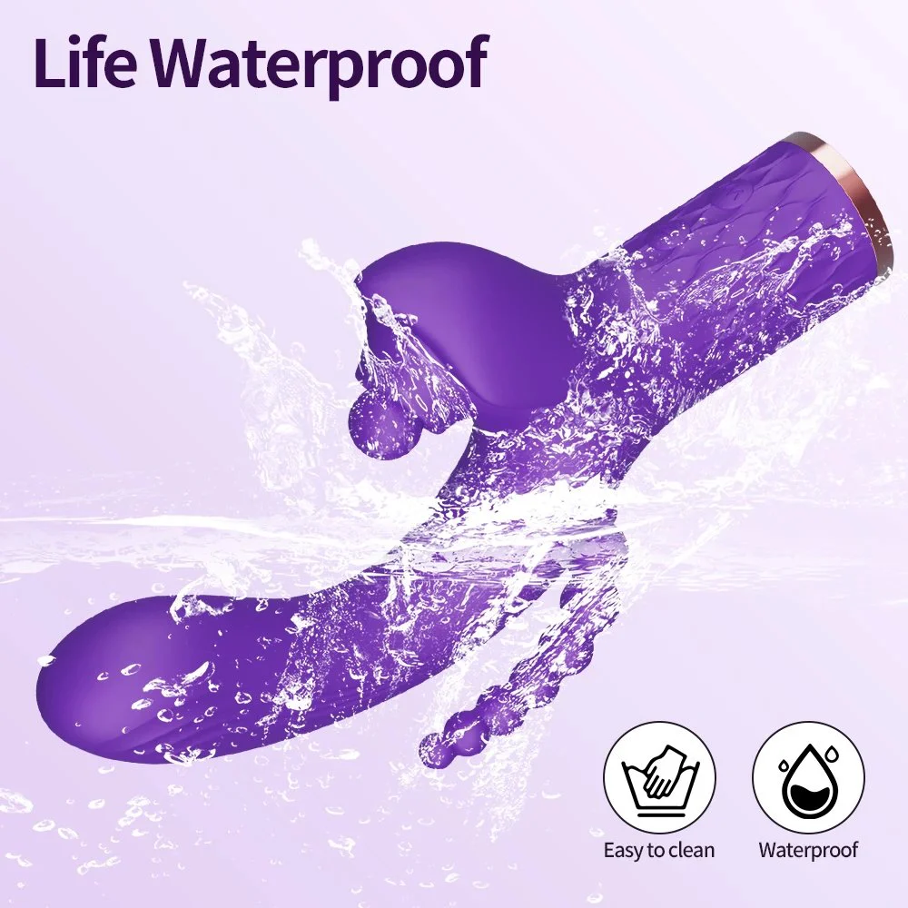 Gelance3 In1 10-Speed Rabbit Vibrator for Women Clitoral Suck & G-Spot Stimulator with Anal Plug & Nipple Sucker
