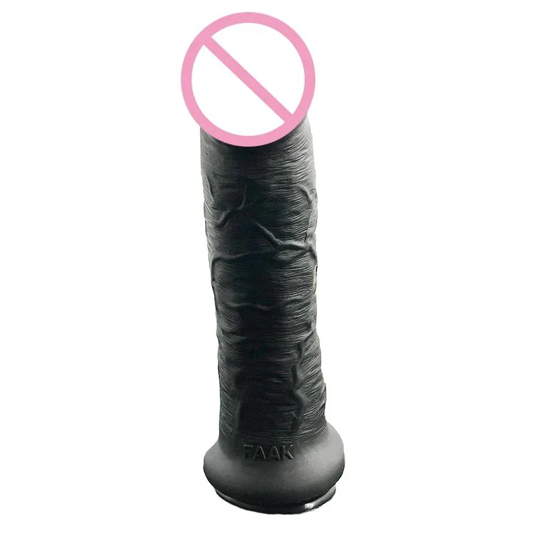 28.5cm 11 5.8cm Huge Anal Butt Plug Flexible Sex Toy Realistic Lifelike Silicone Dildo Black Lengthy Dildo 12 Inch for Men