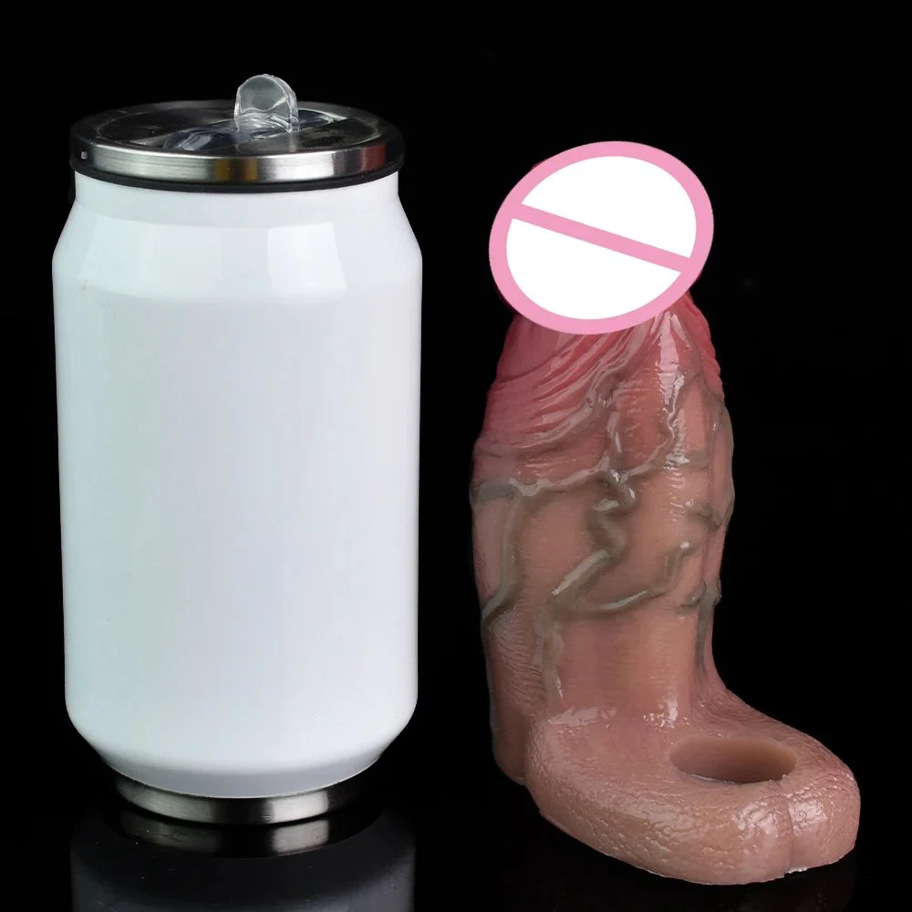 Male Soft Silicone Sex Toys Penis Extender Sleeve Cock Sleeves Dildo Condom for Delayed Ejaculation Fun Adult Toy for Couples
