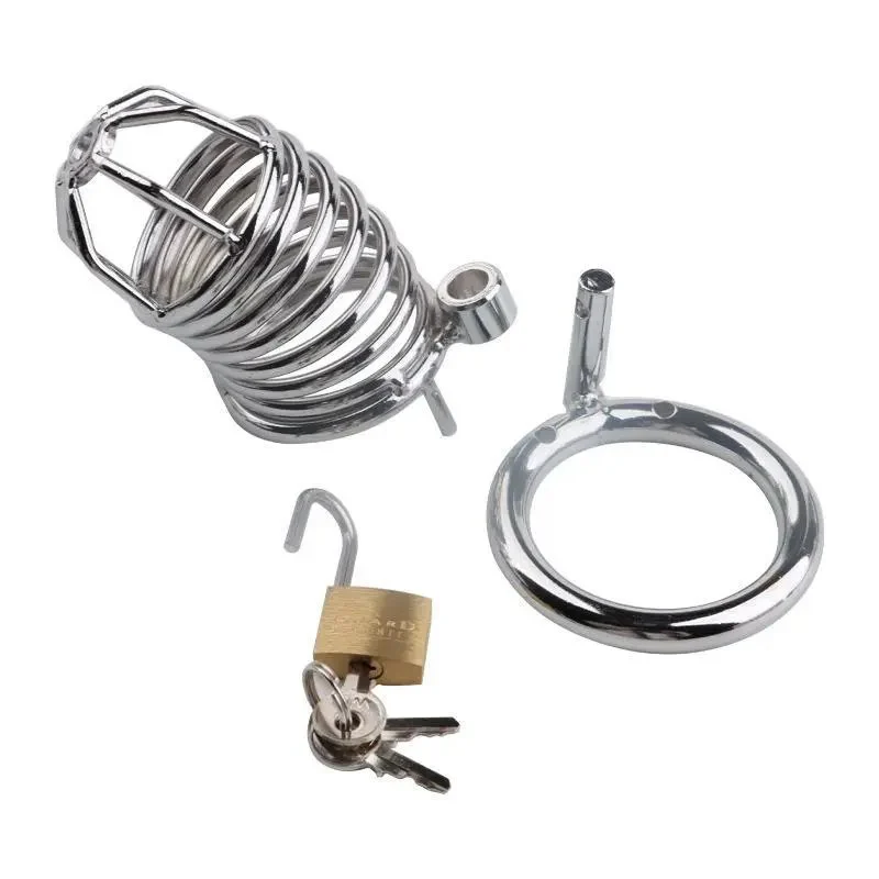 Penis Lock Male Stainless Steel Cock Cage Chastity Device Erotic Bondage Husband Loyalty Big Metal Cock Cage