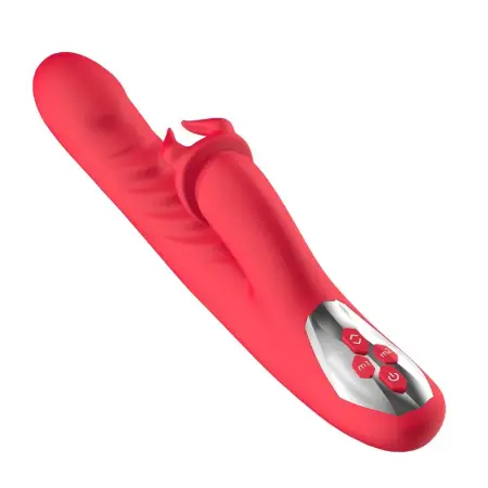 G Spot Clitoris Stimulator Rabbit Vibrator for Women Vagina Nipple Massager Powerful Telescopic Dildo Silent Adults Sex Toy