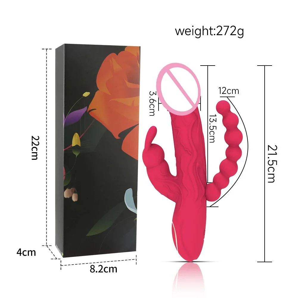 Clitoral Stimulation 10 Frequency Vibration Mode Anal Bead Massager G-spot Simulation Penis Rabbit Vibrator