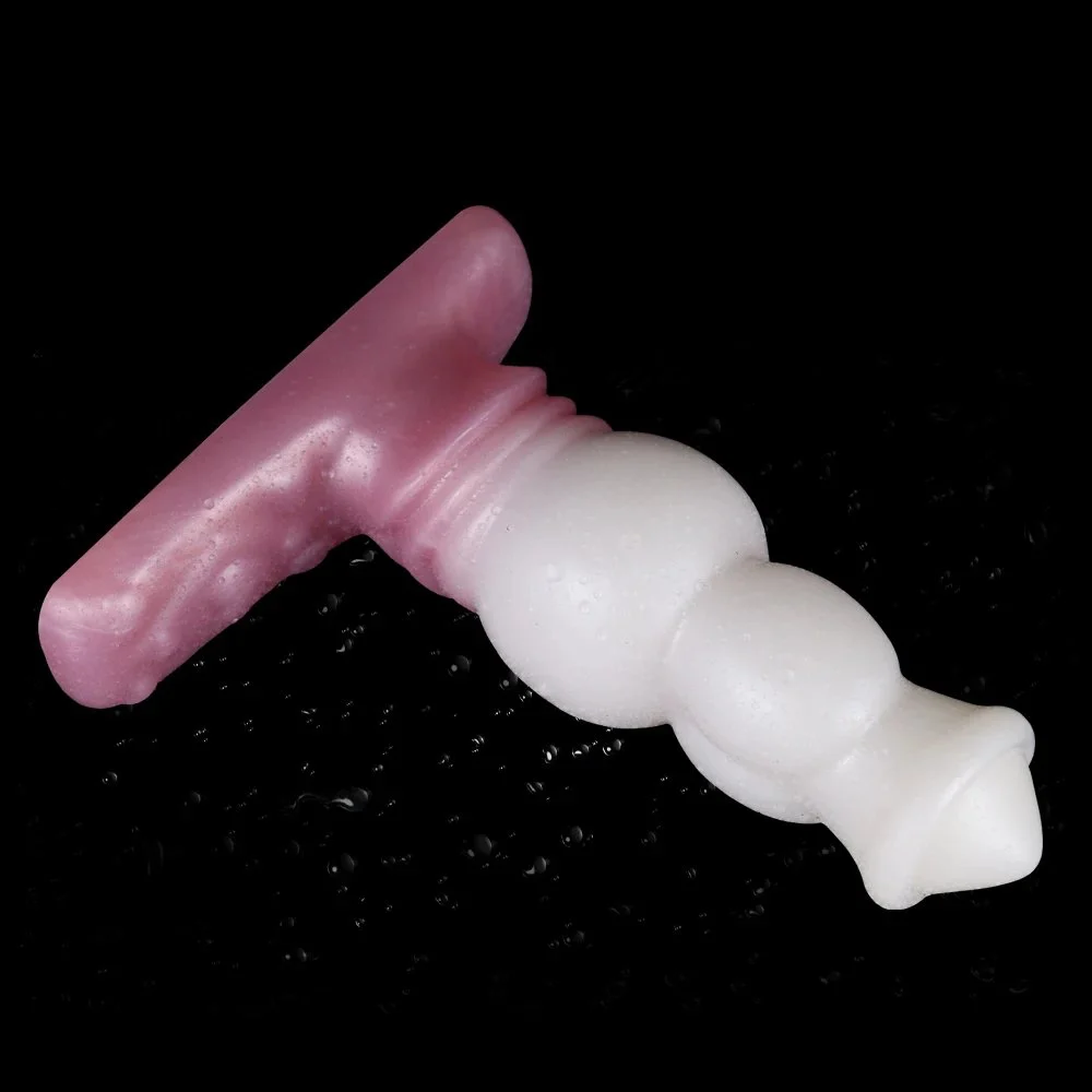 15.5cm Wireless Remote Control Vibrating Dildo Big Double Knot G-Spot Clitoris Stimulation Lesbian Vagina Butt Masturbator