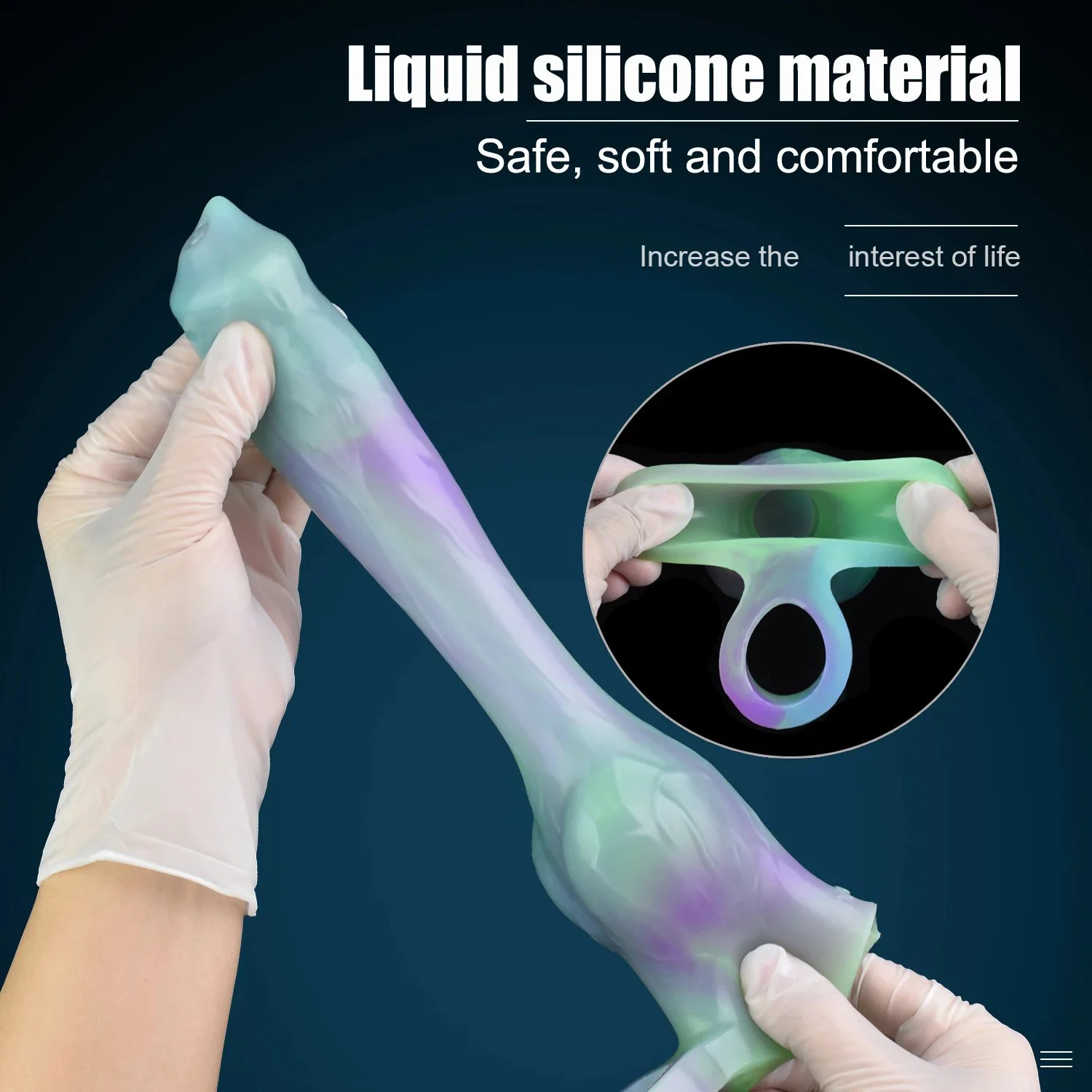 Penis Enlargement Realistic Dog Knot Dildo Cover Adult Toys for Men Silicone Condoms Penis Sleeve Increase Size 7cm Thick