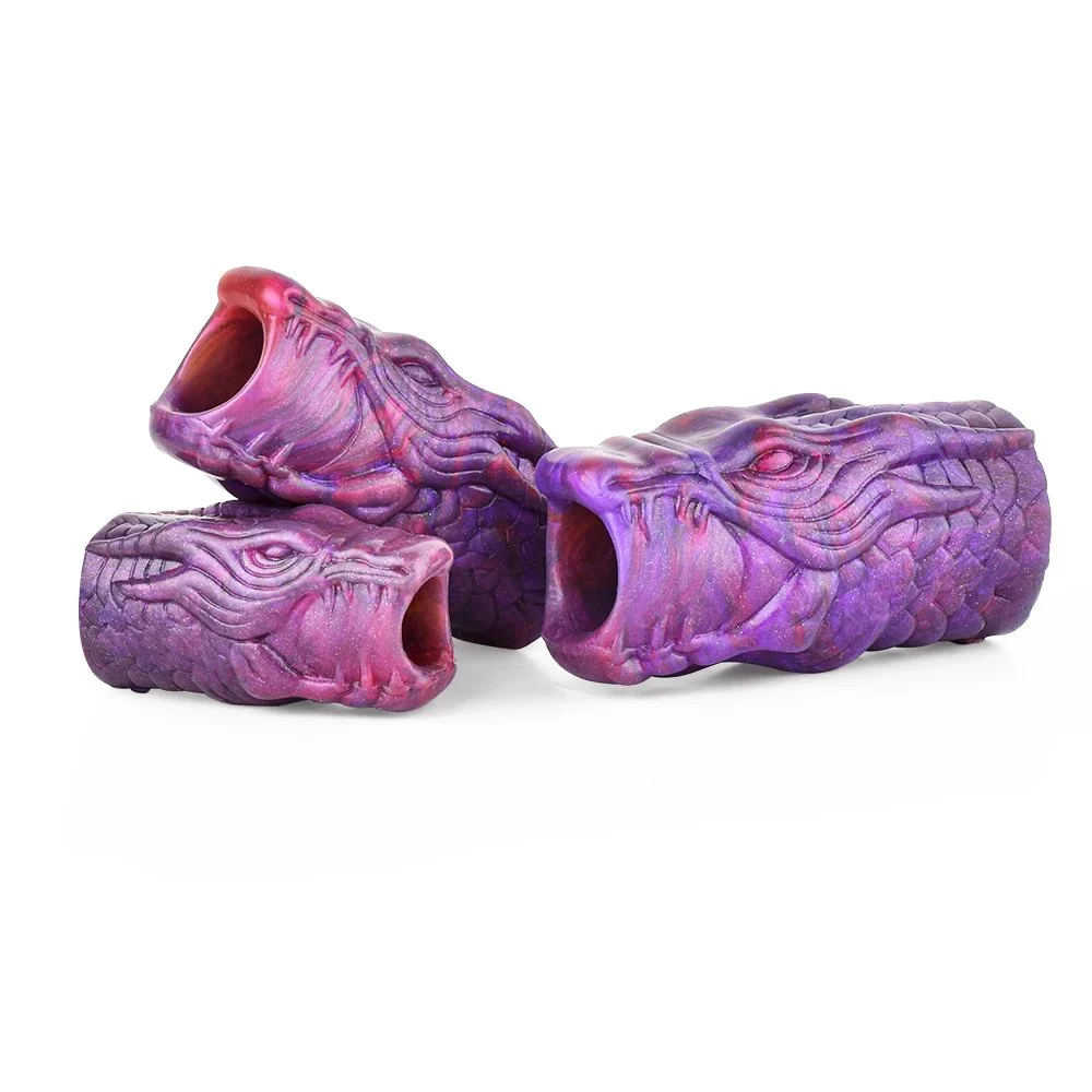 Phantom Sleeve Couple Sex Reusable Penis Extender Penis Sleeve Anal Plug for Men Women