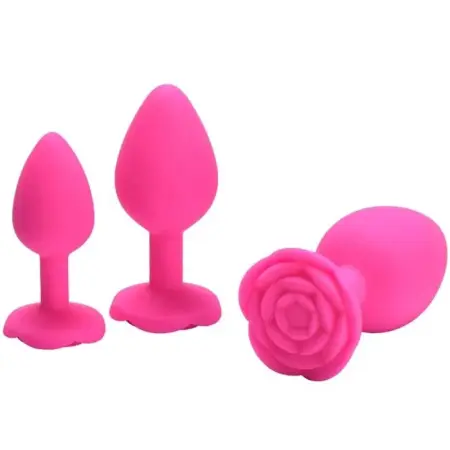 Silicone Rose Butt Plug Anal Sex Toys for Couples to Enjoy