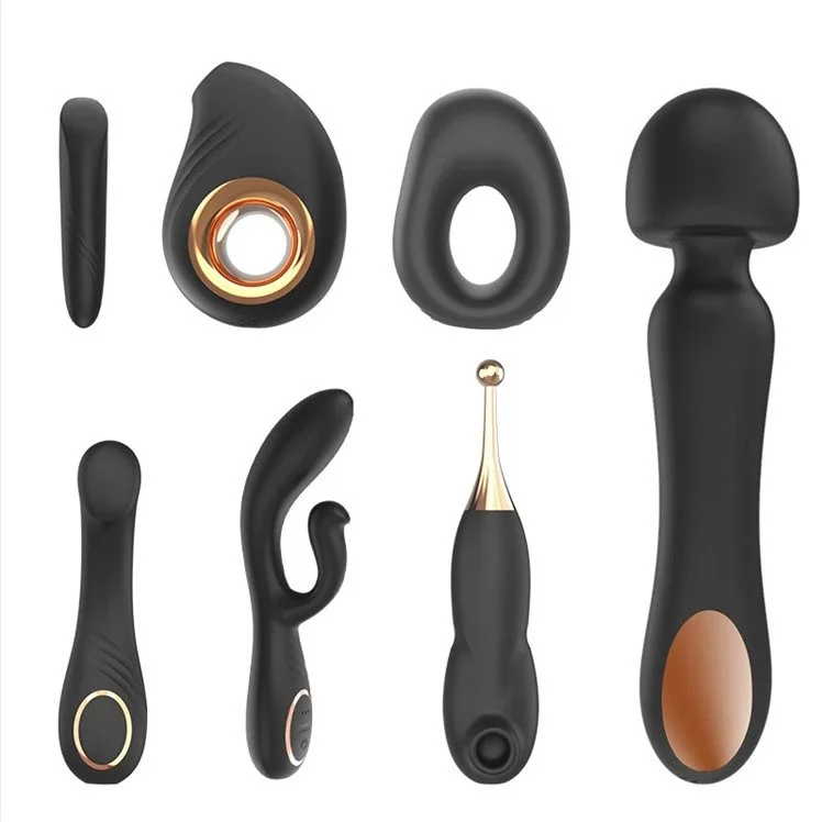 Clitoris Stimulator AV Wand G Spot Sucking Dildo Vibrator Sex Toys Set for Woman