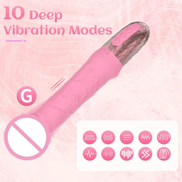 10 Deep Vibration Handheld AV Wand Massager G Spot Dildo Vibrator Sex Toys for Women Masturbation