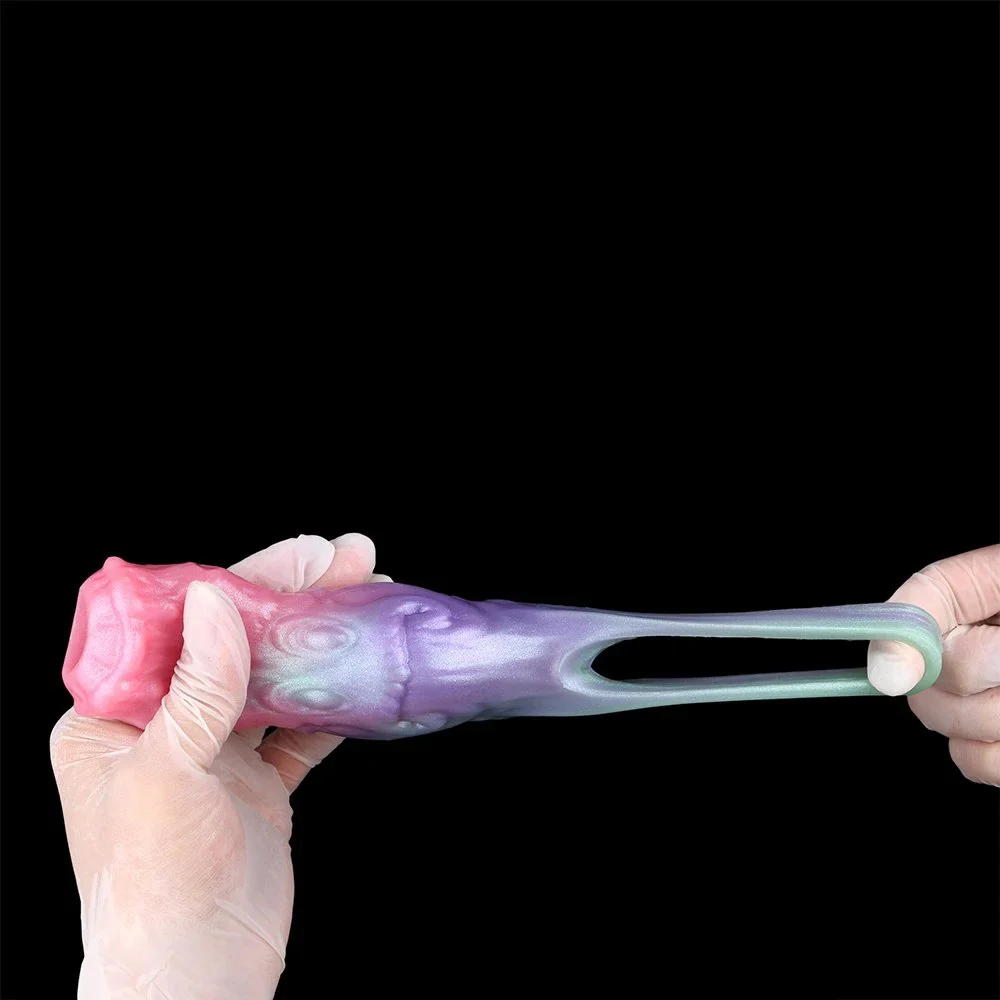 Sex Toy Plastic Penis Sleeve, Penis Sleeve Fantasy Sex Toys for Male Reusable Silicone Penis Extension Sleeve Men Sex Toys