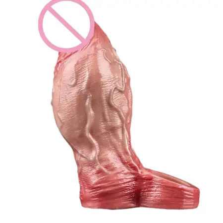 Realistic Liquid Silicone 6''Penis Sleeve Reusable Cock Extender for Men Penis Sleeve Enlarger Set Delay Ejaculation Sex Toy
