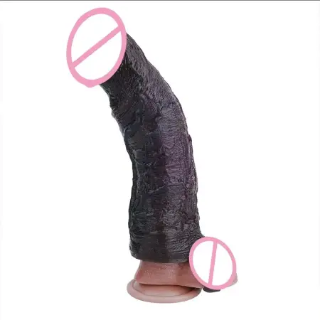 Realistic Liquid Silicone Vibrating Penis Extension Sleeve 3D Molded Large Size Wearable Male Enhancer