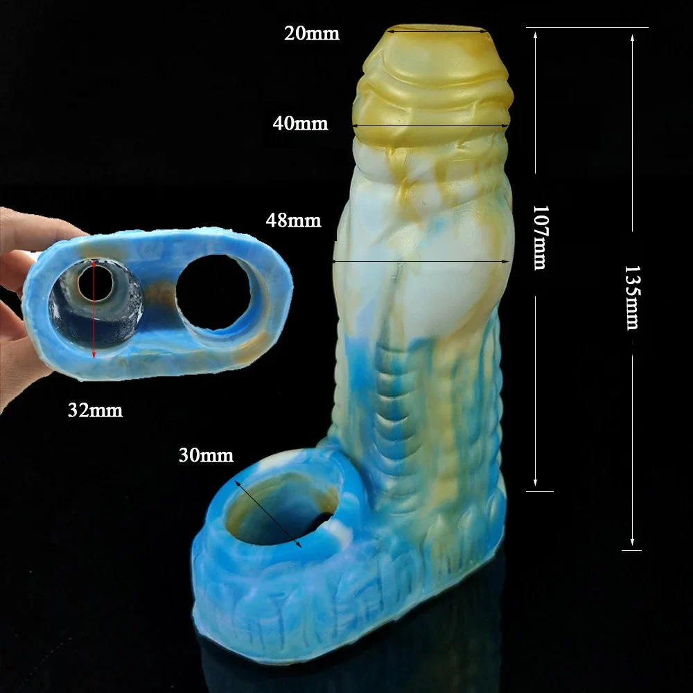 Penis Cover to Increase the Penis Husband and Wife Sex Toys Soft Real Touch for Men Women