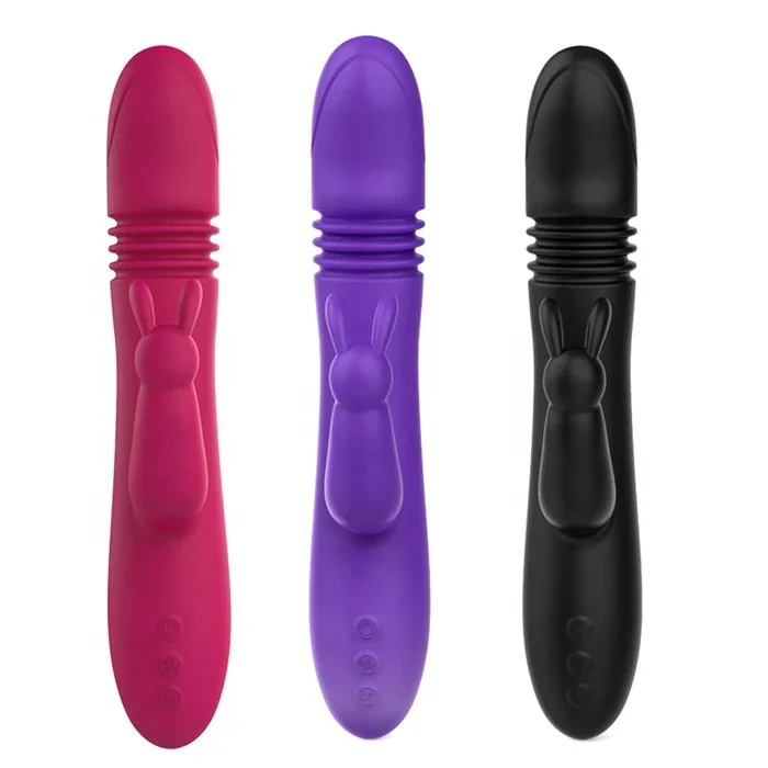 Automatic 7-Frequency Rabbit Vibrator Sex Toy with Intelligent Heating USB Power Supply