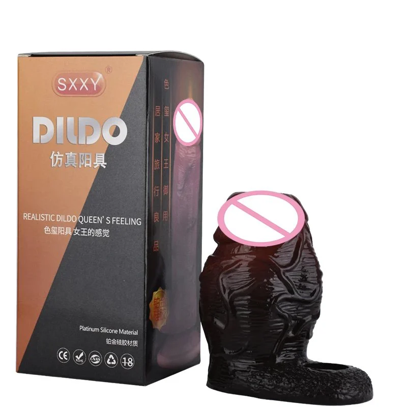 Penis Sleeve Silicone Enlarger Cock Ring Reusable Penis Extension Male Penis Sheath Sex Toy for Men
