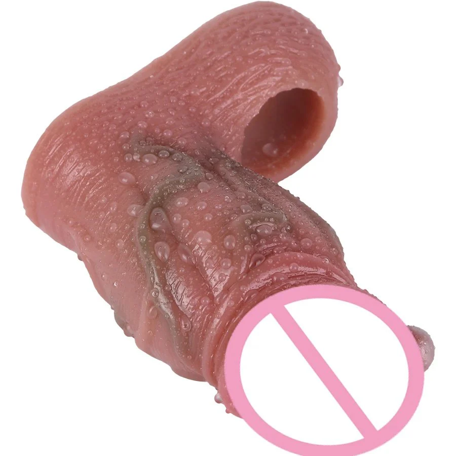 Penis Enhancing Sleeve Extension,big Knot Penis Sleeve Cover Ring Delay Ejaculation Male Length Girth Extension Enhancer