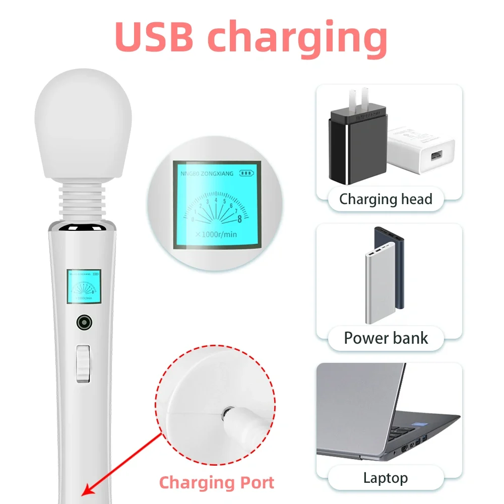 Electric Magic Stick Vibrator for Female Masturbation Good Wand Vibrators