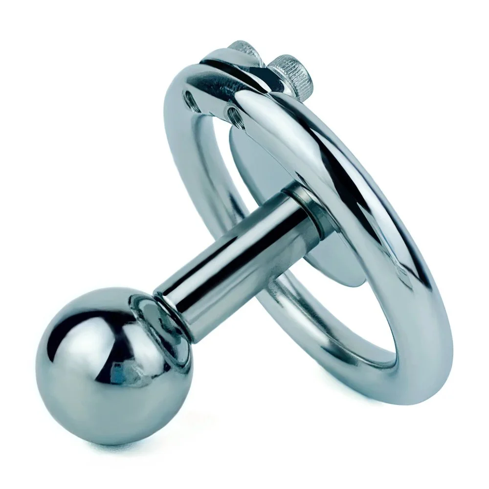 Sectionalized Negative Chastity Lock Length Adjustable Detachable Solid Stainless Steel Ball