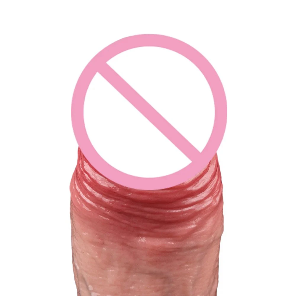 Large Size Realistic Liquid Silicone Soft Flexible Elastic Dildo Sleeve Penis Cock Sleeve Male Sex Toy Sheath Enlarge Penis