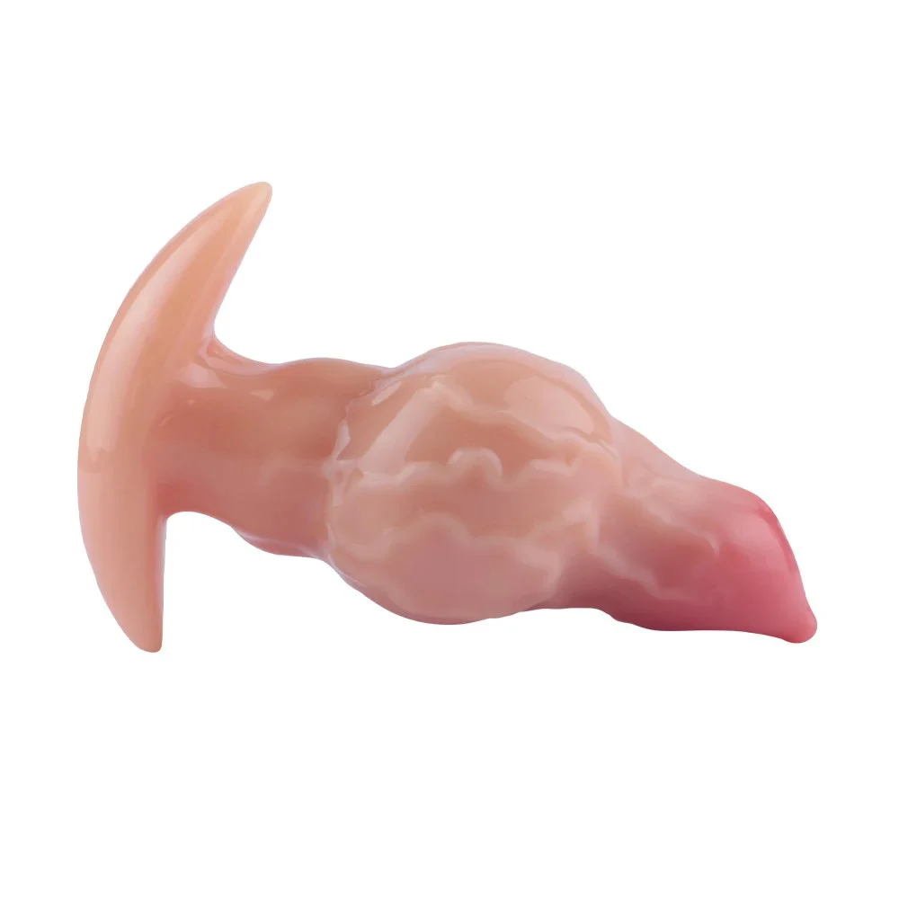 Size Female Anal Plug Suitable for Anchor Shape Liquid Silicone Material Skin Color Bondage Anal Plug