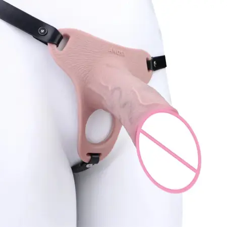 Silicone Realistic Dildo Wearable Chastity Cage Device Soft Cock Sleeves Lock Cock Cage BDSM Adult Sex Toys for Men Couples 18+