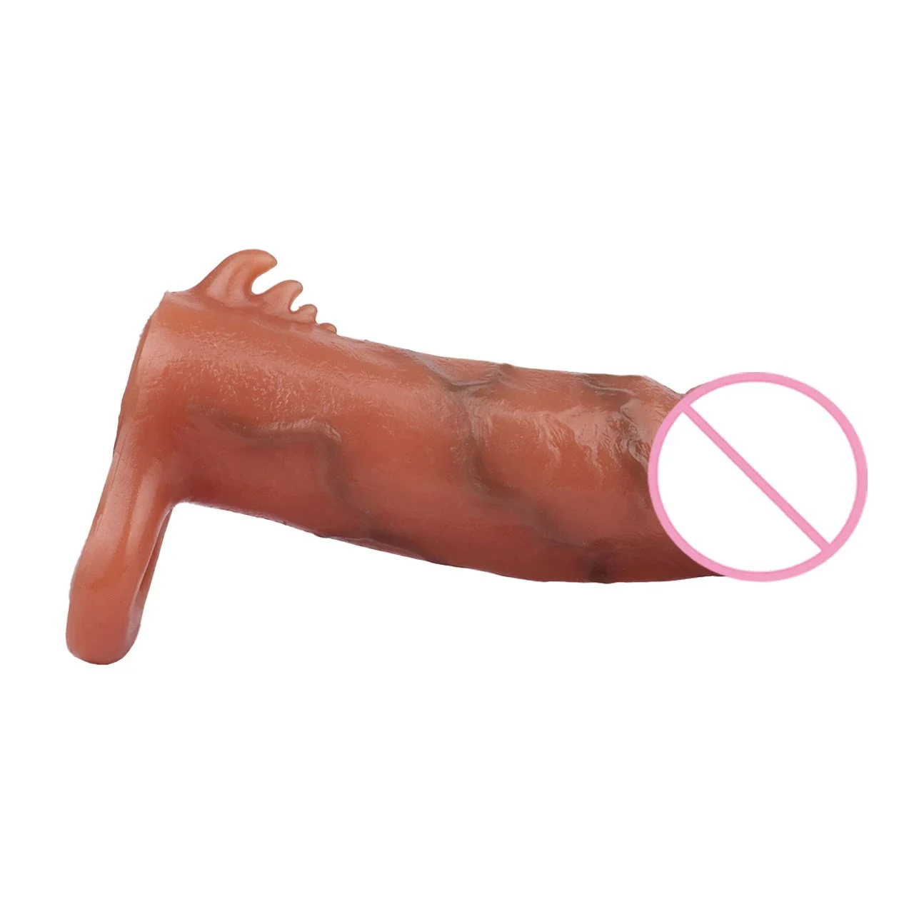 Penis Sleeve Cock Sleeve Extender - Realistic Soft Silicone Penis Enlarger Penis Ring Adult Toys Sex Toys for Man