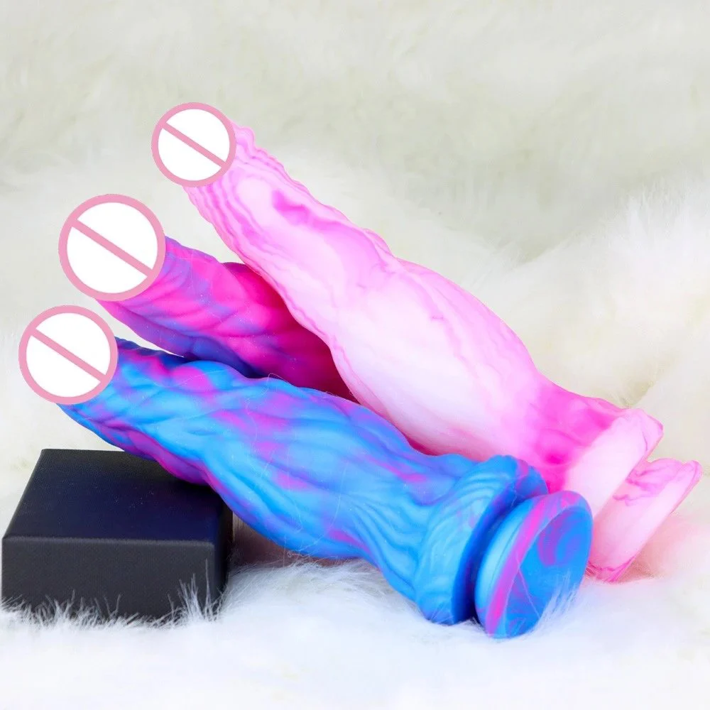10 Inch Mix Color Liquid Silicone Huge Big Penis Monster Dragon Alien Male Dildo for Women Female Masturbation Adult Sex Product