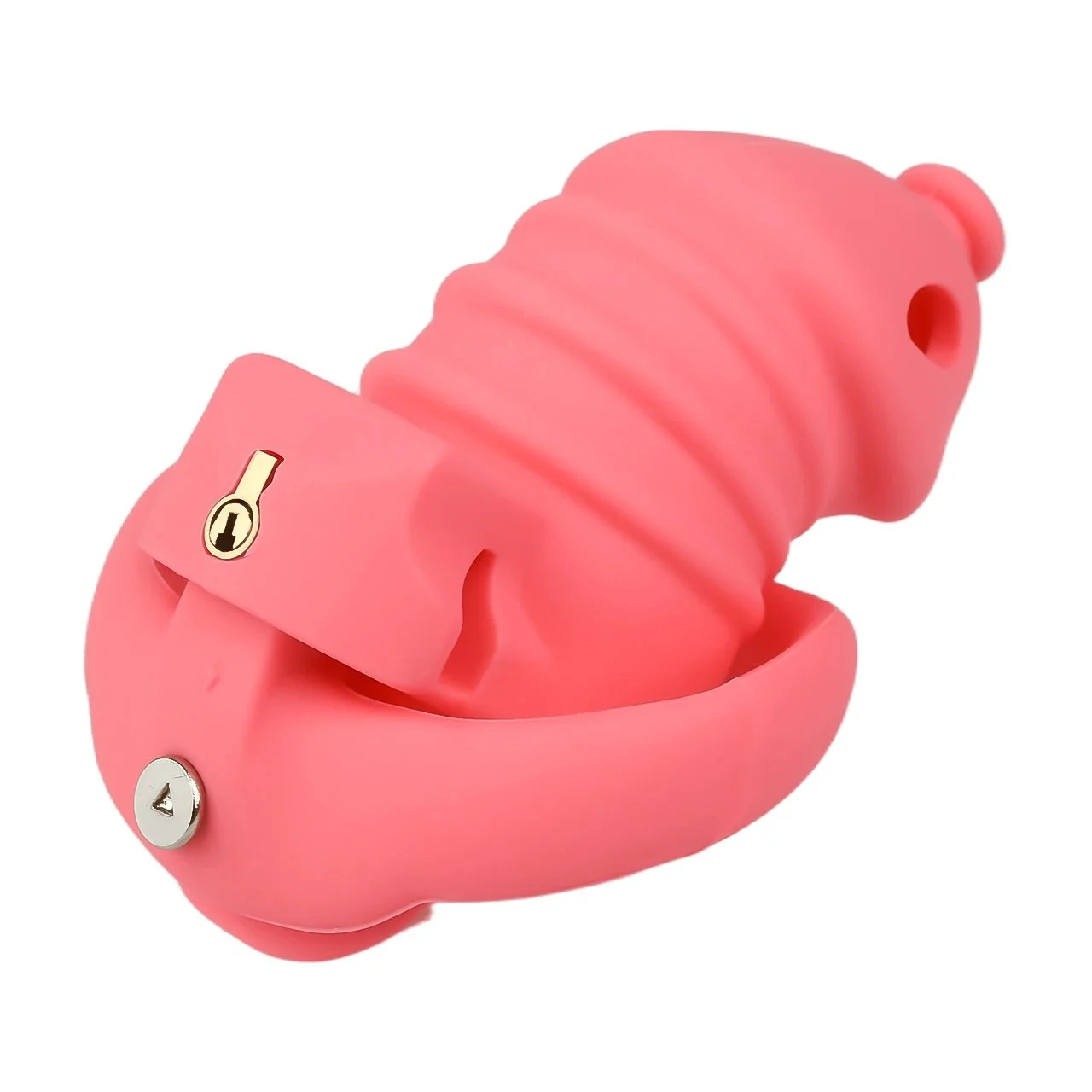 Silicone Fish Mouth Chastity Lock Chastity Cages Penis Cock Cages Soft Skin-friendly Multiple Colors Optional Sex Toy
