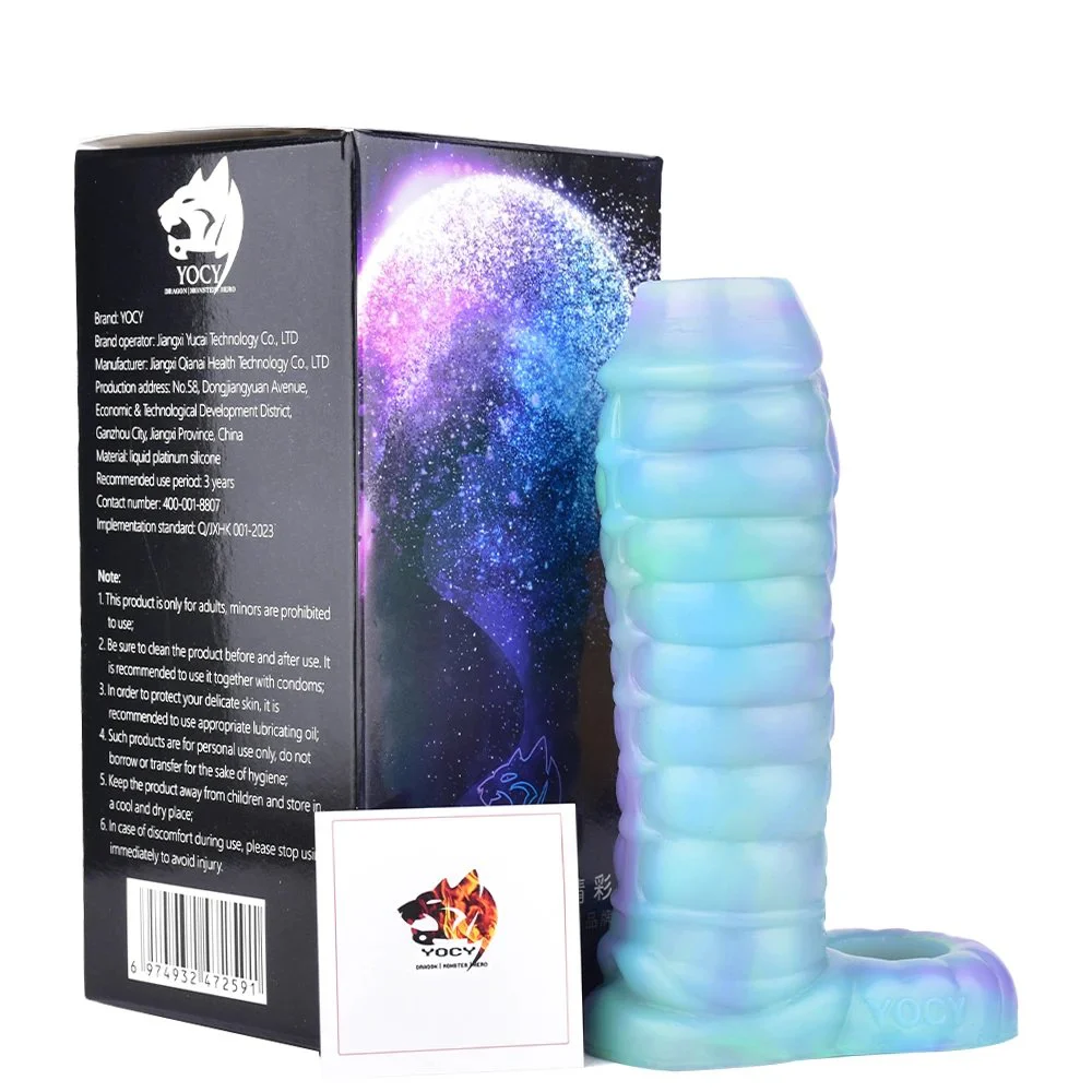 Liquid Silicone for Man Extension Penis Sleeve Cover Adult Sex Toys alien Cock Penis Enlargement for Man Ejaculation