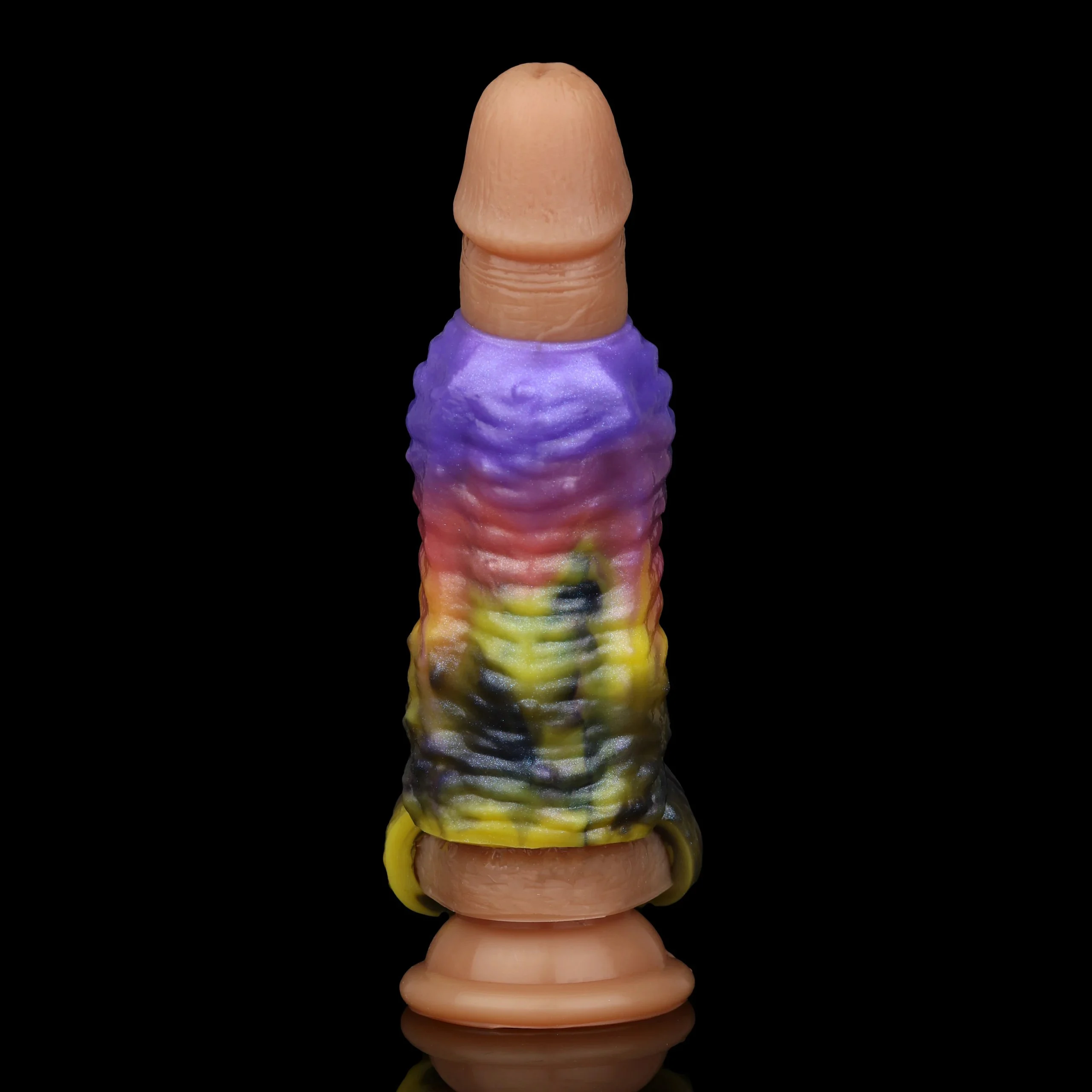 Penis Enlargement Sleeve Fantasy Monster Octopus Dildo Soft Silicone Open Male Penis Extender Sex Toys