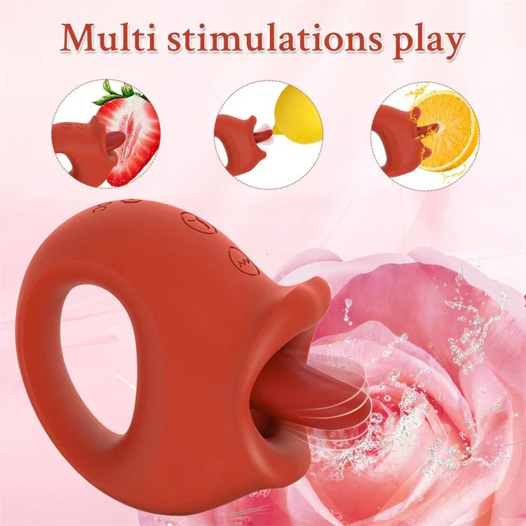 Female Masturbation New Oral Nipple Clitoral Stimulator Tongue Licking Vibrator Woman Sex Toys