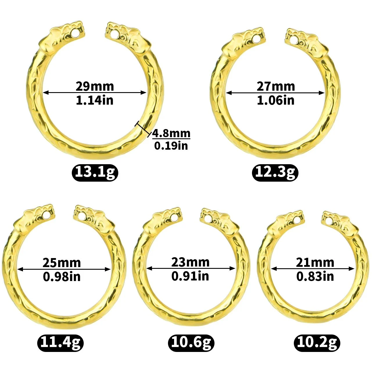 Restraint Ring for Male Bondage Device Lightweight Metal Stainless Steel Cock Ring Sex Toys Chastity Device