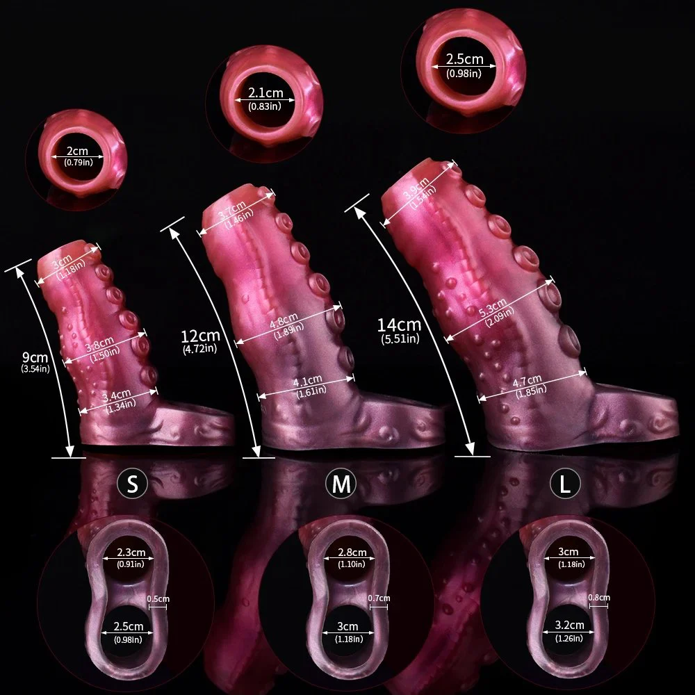 Monster Penis Sleeve Penis Extender Delay EjaculationCock Enlargement Extension Condom for Men