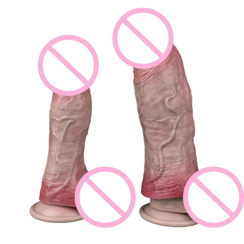 Multi-Types Skin Touch Hollow Dildo Silicone Male Dick Extender Realistic Delay Ejaculation Sex Toys for Men Couple Sex