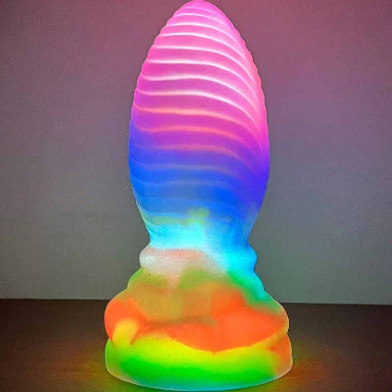 6 Inch Small Anal Plug for Women Glow in Dark Beginner Masturbation Luminous Butt Plug Gorgeous