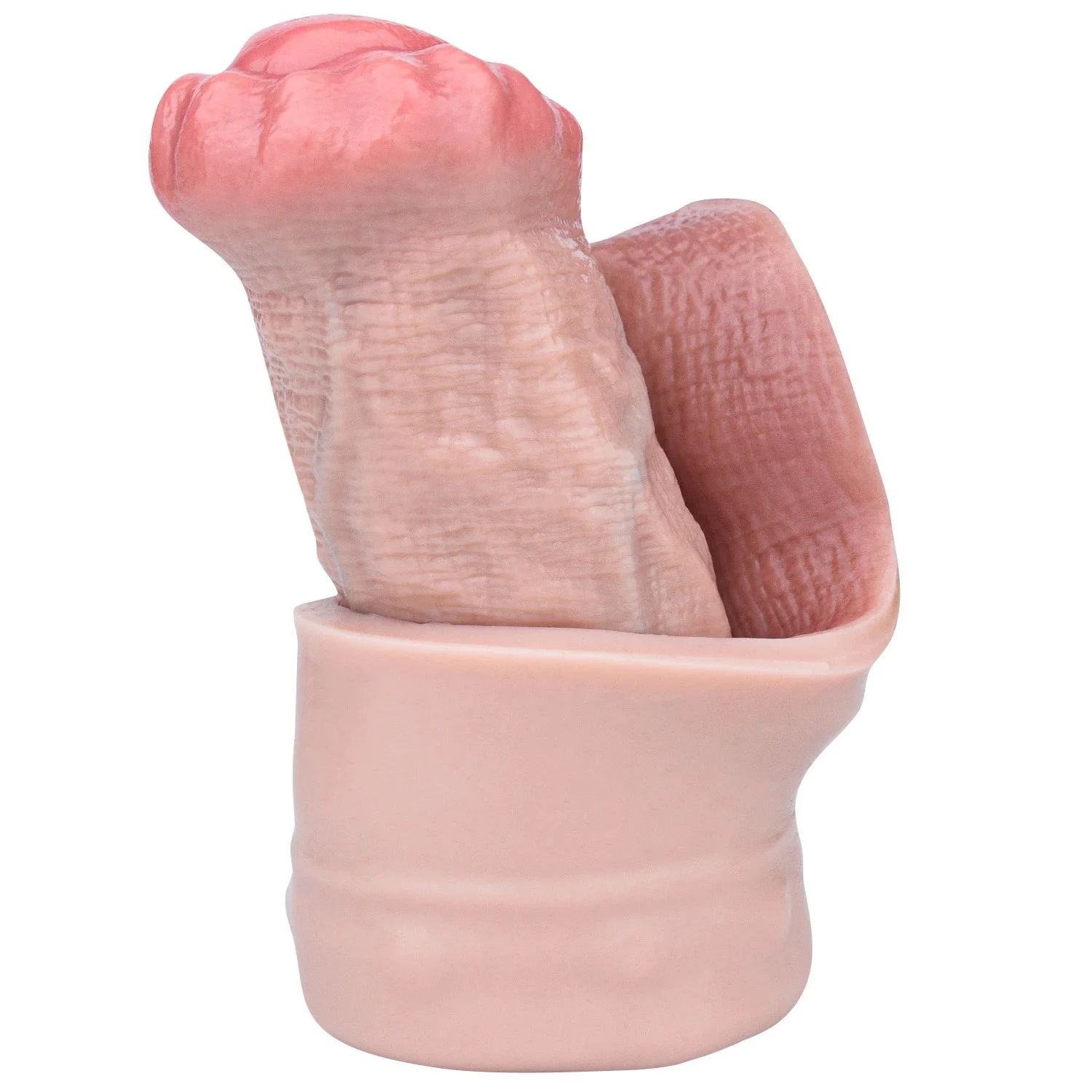 Silicone Fantasy Horse Hollow Dildo Open Head Penis Sleeve Cock Enlargement & Extender Sex Toys for Men Male Masturbate
