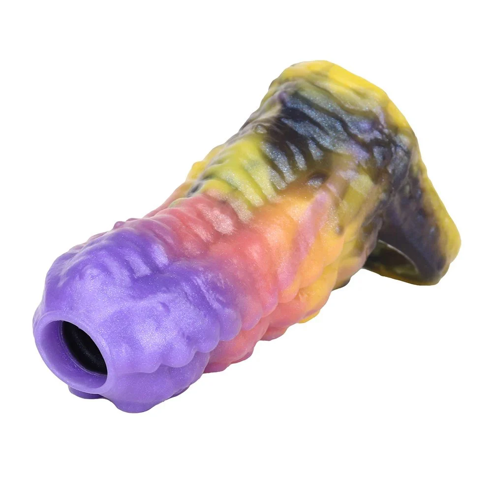 Silicone Male Penis Extender Effective Size Enlargement Dildo Sleeve Opening Designs Fantasy Series Penis Sleeves