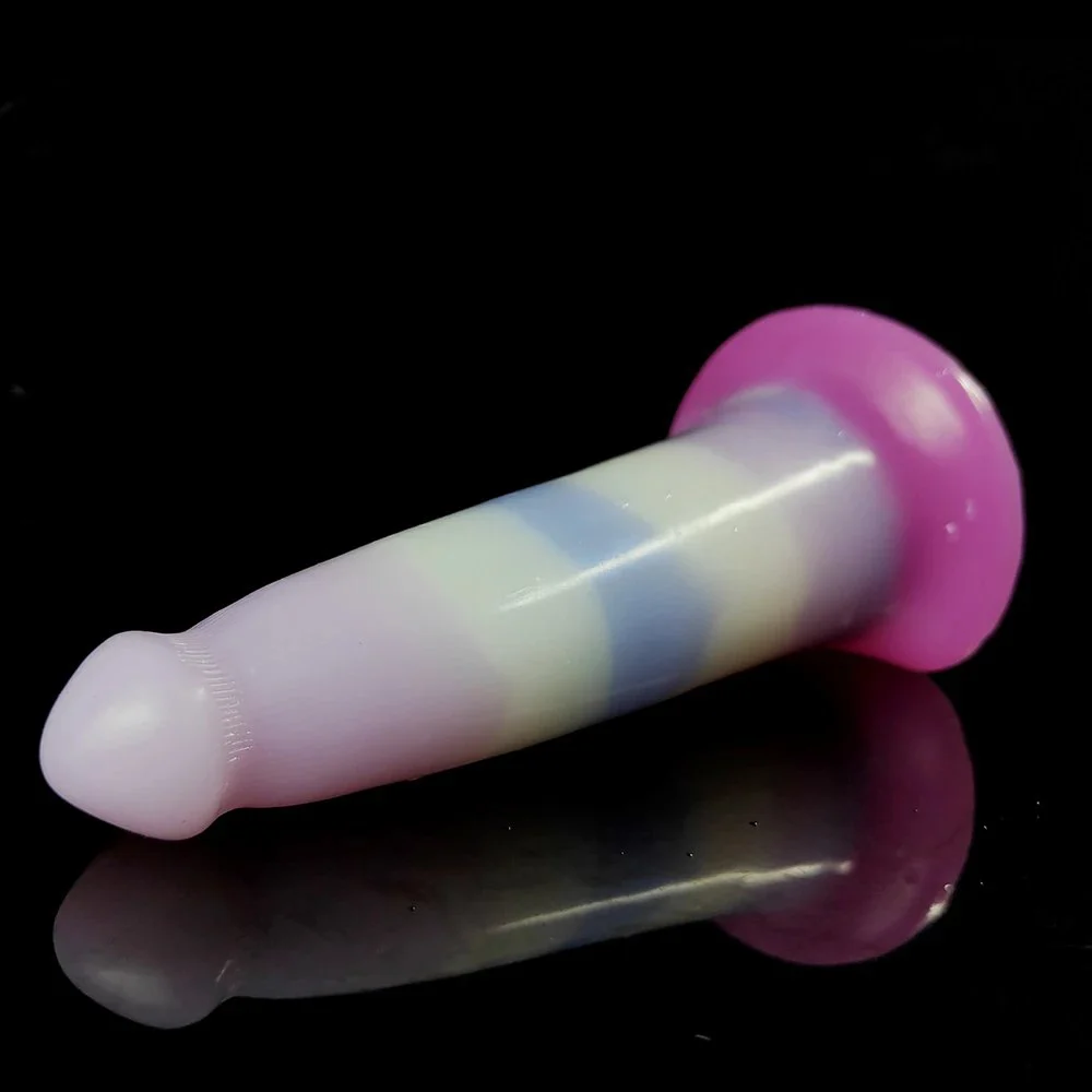 19.6cm Dual Layer Silicone Dildo Realistic Sex Toys Strap on Dildos for Women with Suction Cup