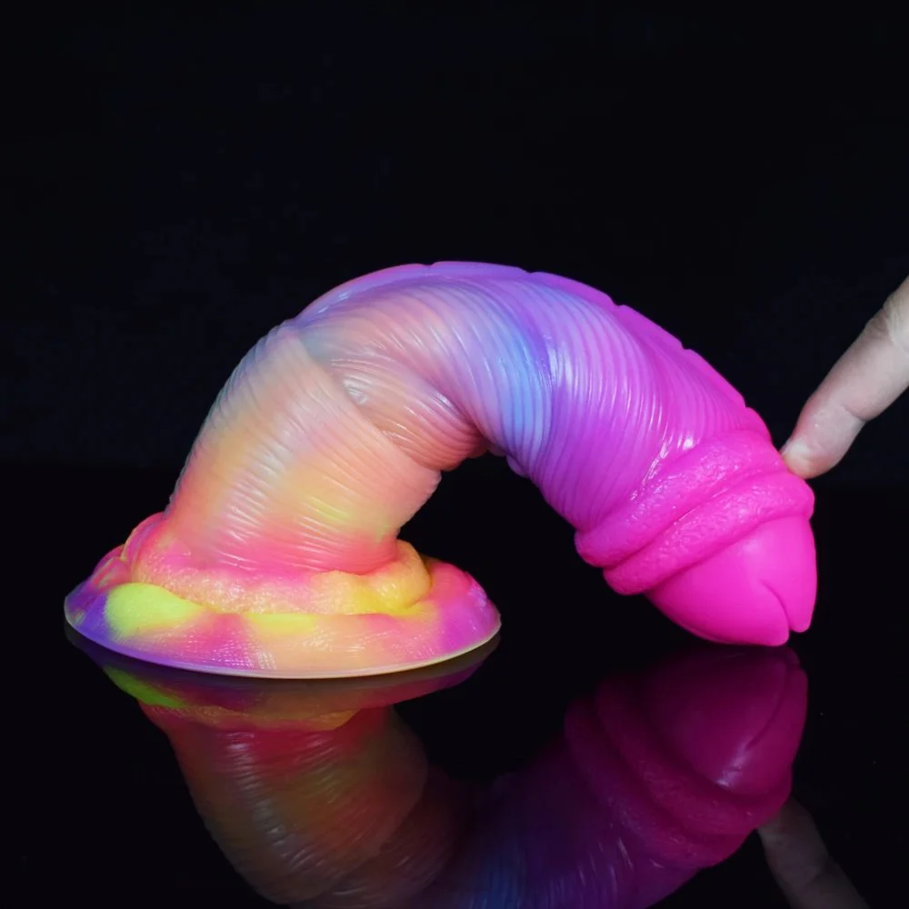 20.5cm Huge Silicone Cock Penis Realistic Rubber Huge Dildo with Sucker Alien Strap on Dildos Sex Toys Women