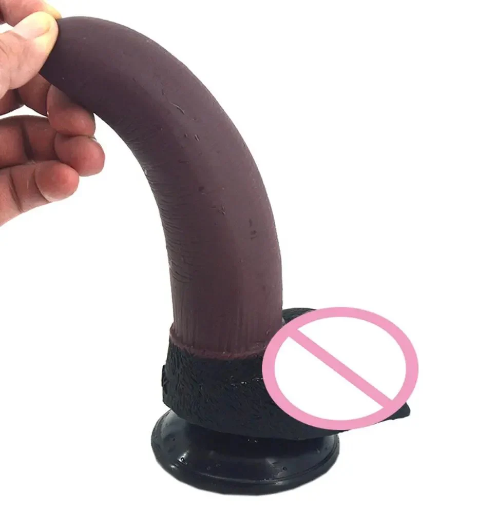 20cm Unisex Sex Toys Realistic Kangaroo Rubber Penis Anal Plug Butt Plug Sex Toys Anal Banana Dildo for Women