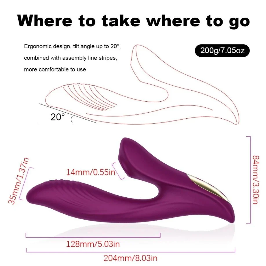 Clitoral Sucking G-Spot Massager 10 Vibration Modes Rechargeable Electrical Stimulation Machine Female Couple Vibrator