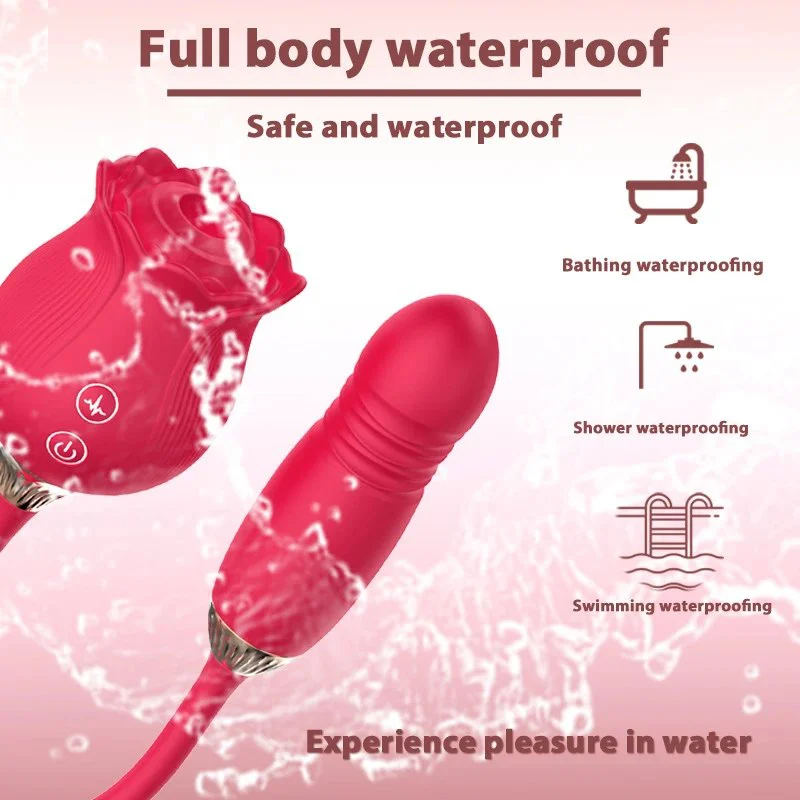 Adult Toys 12 Modes Clitoral Stimulator Tongue Licking Rose Sucking Vibrator for Women