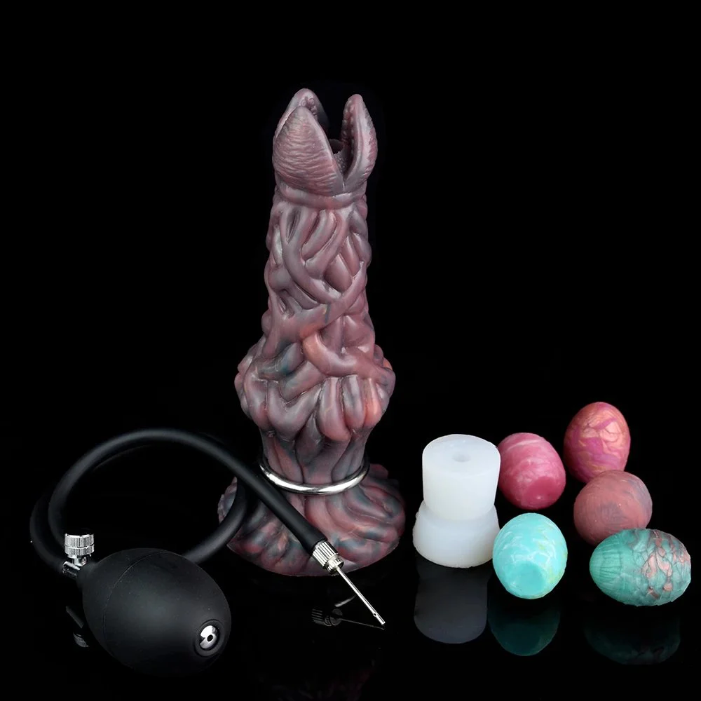 Silicone Knot Butt Plug Suction Cup Fantasy Sex Toys Not Ovipositor Color Dildos for Women