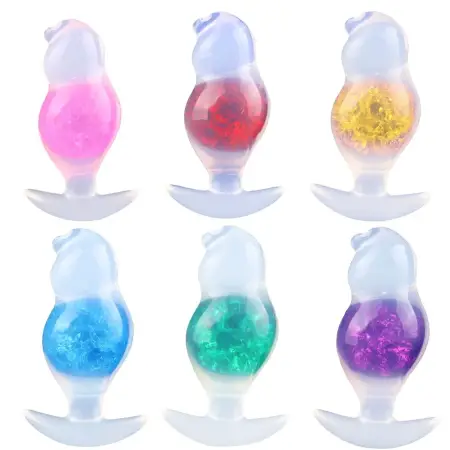 Prostate Massager Anal Plug for Men Ice Heart Ball Style with G-Spot & Delay Function