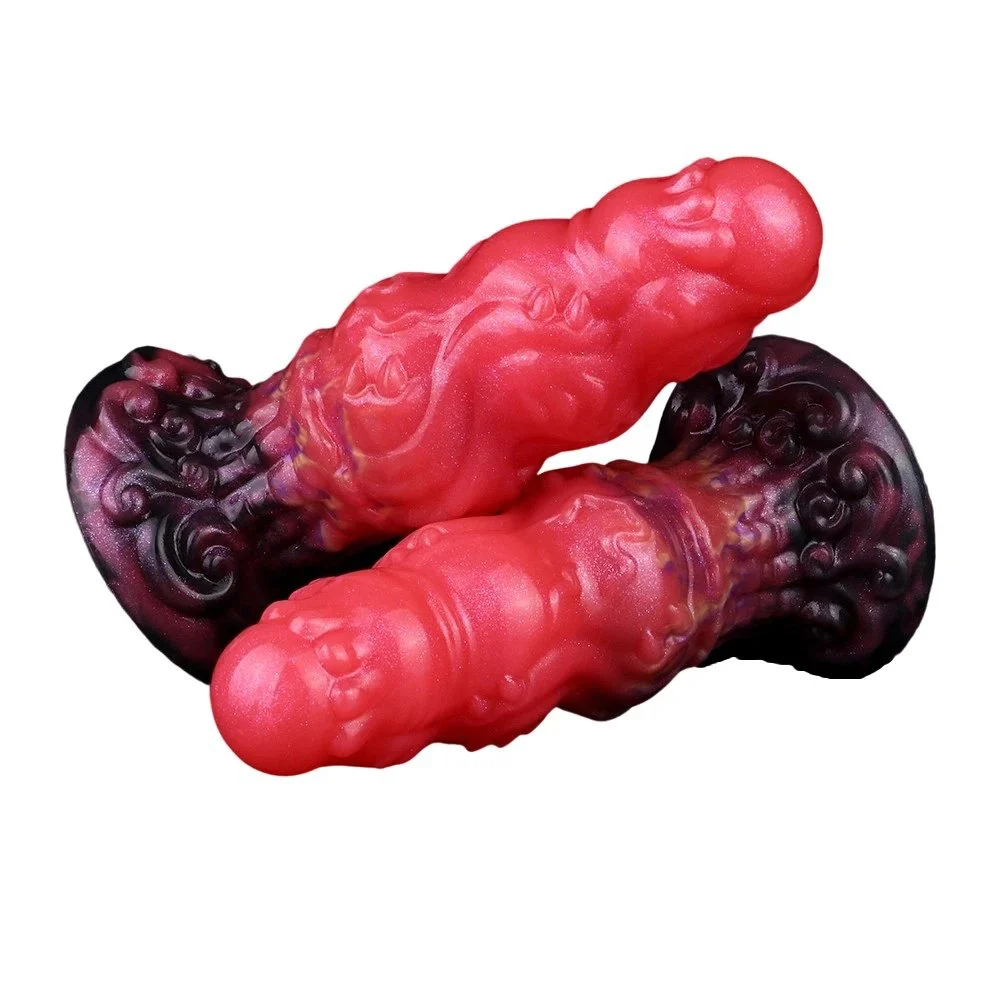 Red Dragon Large Anal Plugs Made of Platinum Silicone to Increase the Sexual Experience of Bondage Anal Plugs