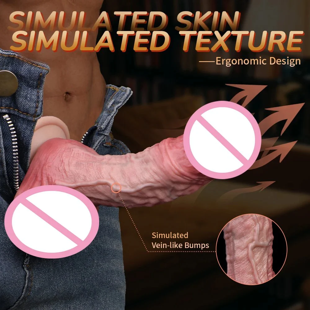 Small Double-layered Skin-colored Dildo 3D Precision Modeling Realistic Texture Adult Sex Toy with Suction Cup