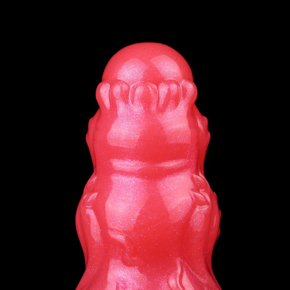 Red Dragon Style Soft Silicone Prostate Massager for Men with Delay Effect and Intense Stimulation Anal Plug