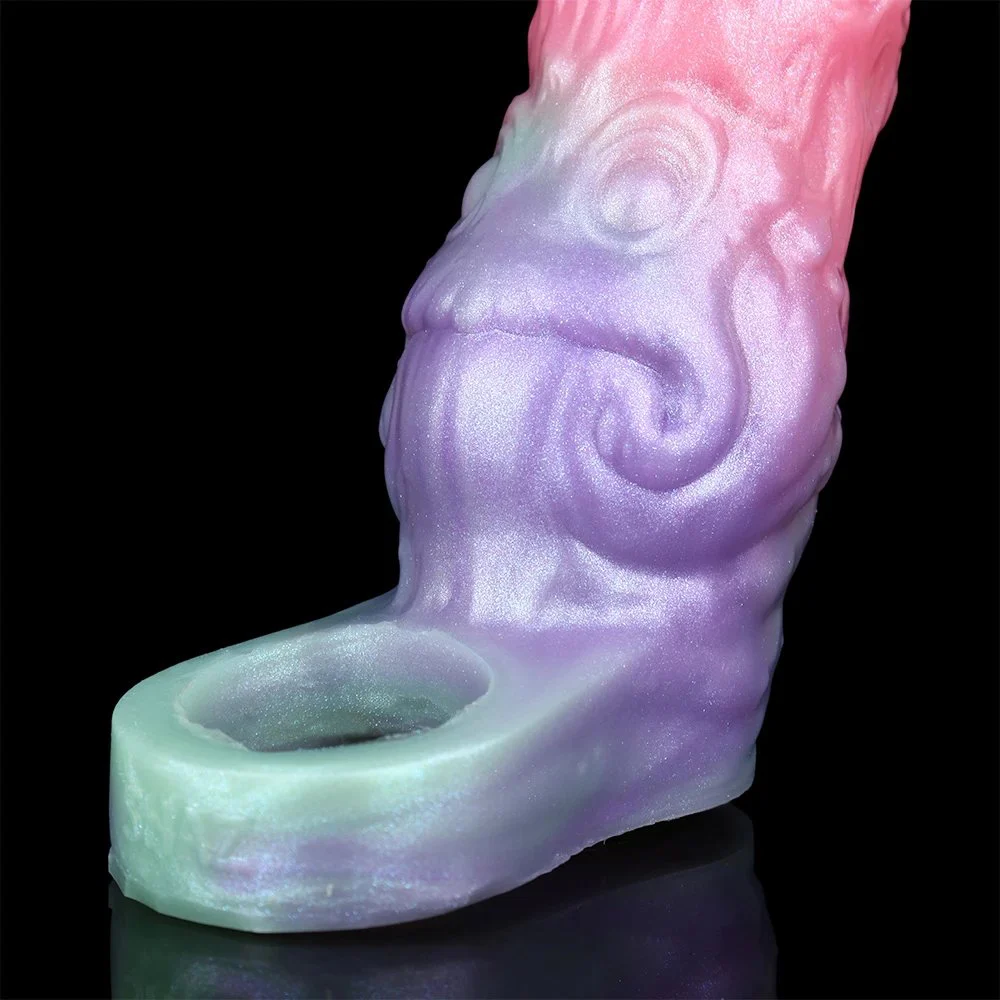 Male Penis Extender Effective Size Enlargement Fantasy Dildo Sleeve Safe Silicone Material Use Opening Designs