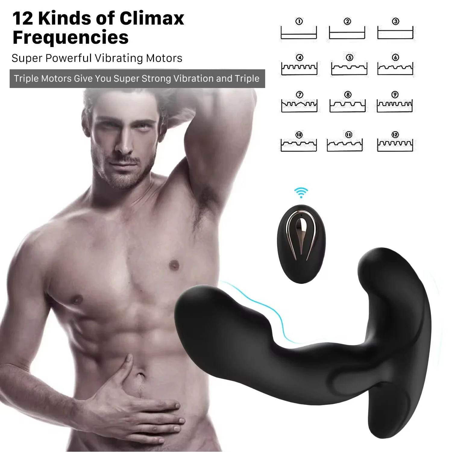 Remote Control Electric Silicone Vibrator Sex Products Vibrator Dildo Male Prostate Massage Tools Massager Sex Toys for Man